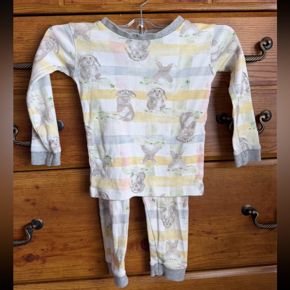 Burts bees bunny pj set 100% cotton size 2T